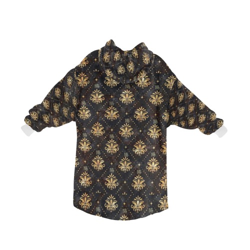 Royal Pattern by Nico Bielow Blanket Hoodie for Men