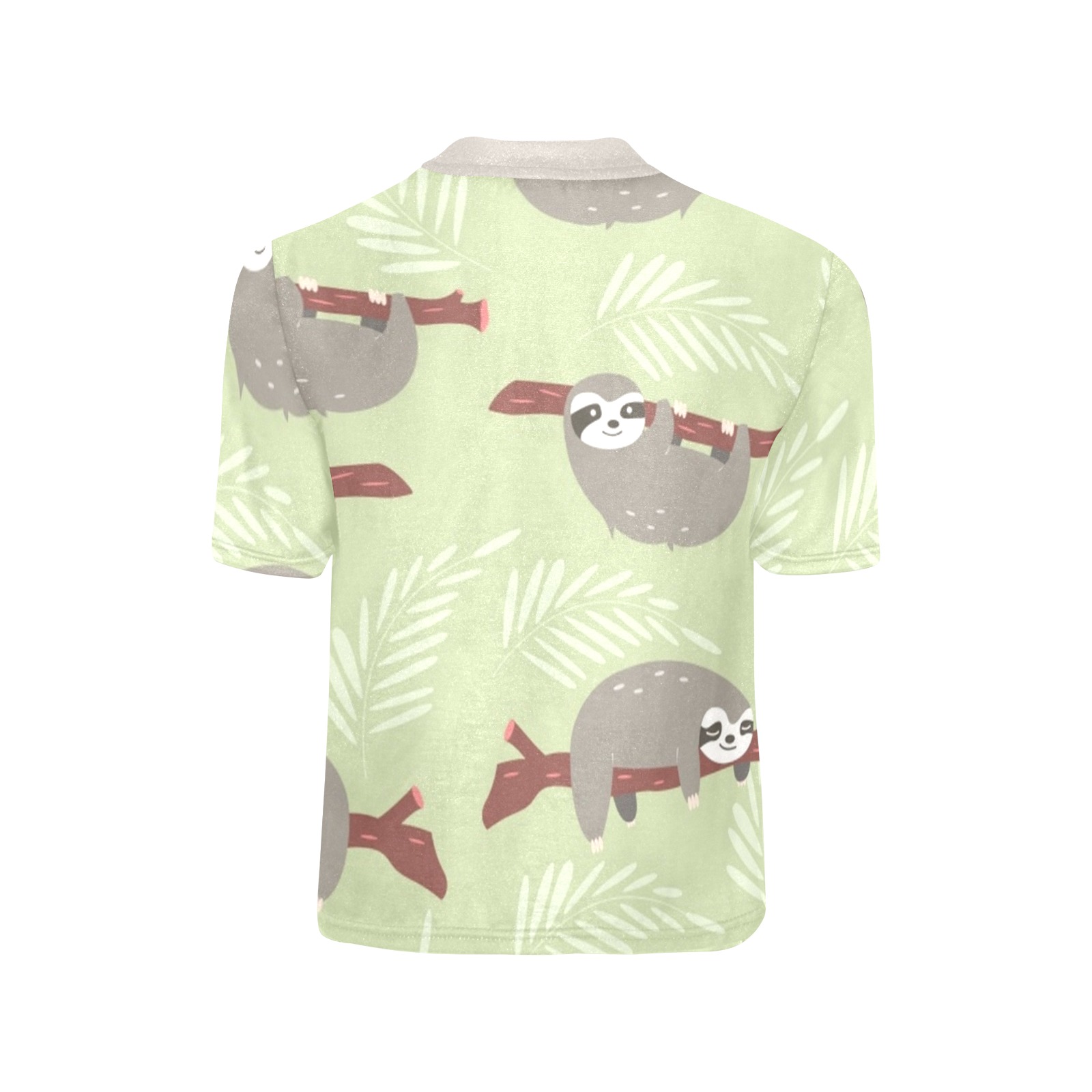 Sloths Little Boys' All Over Print Crew Neck T-Shirt (Model T40-2)