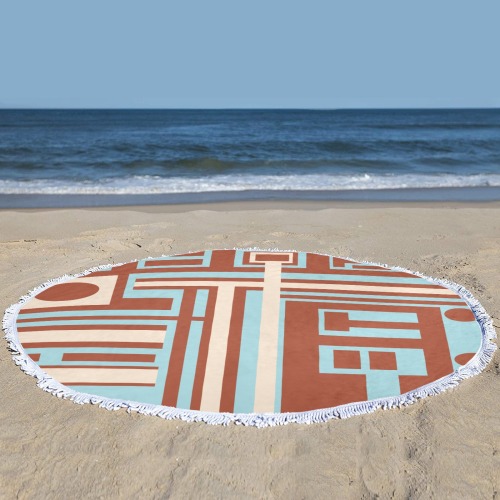Model 1 Circular Beach Shawl Towel 59"x 59"