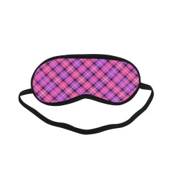 Plaid in Pink and Purple Sleeping Mask