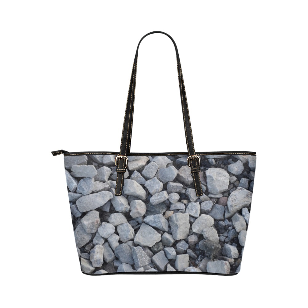 Gravel Leather Tote Bag/Small (Model 1651)