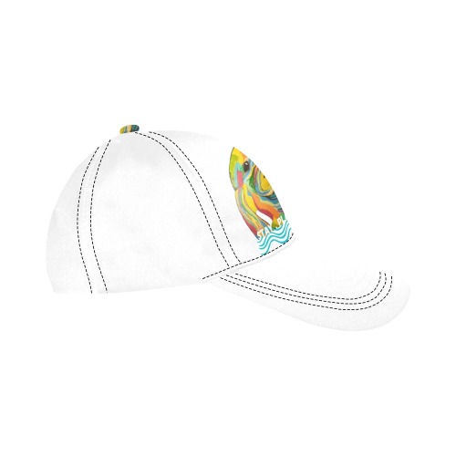 Manatee Landing White Merlyn Cap All Over Print Dad Cap C (6-Pieces Customization)