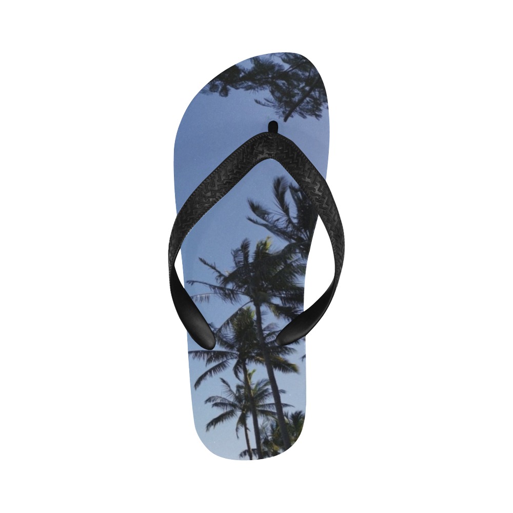 Tropical Palm Flip Flops for Men/Women (Model 040)