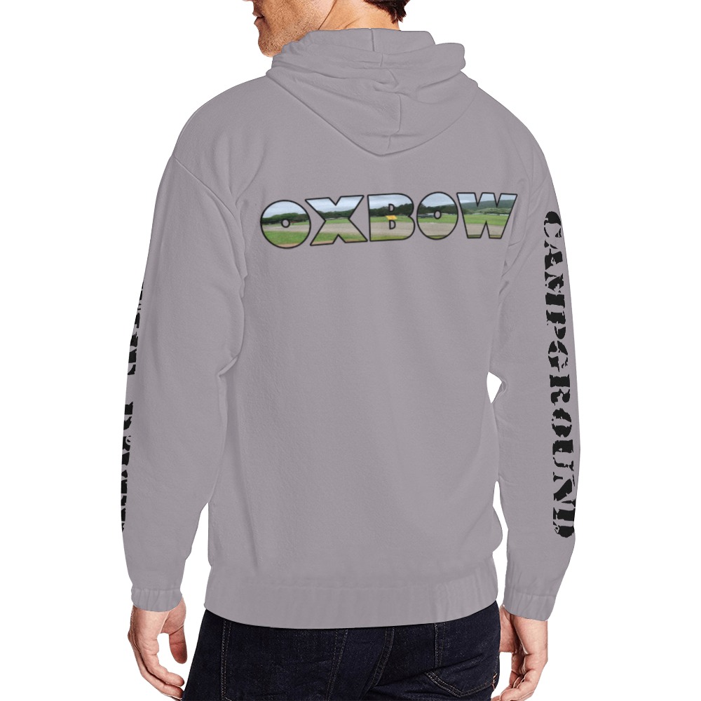 OXBOW3 All Over Print Full Zip Hoodie for Men (Model H14)