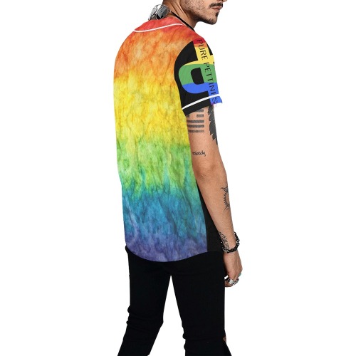 rainbow petty jersey All Over Print Baseball Jersey for Men (Model T50)
