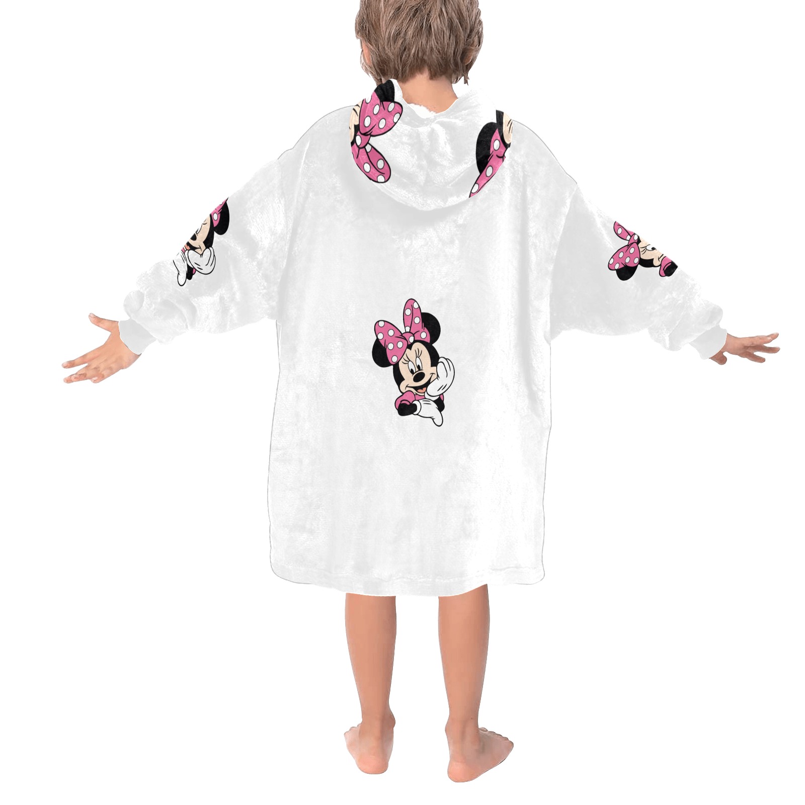 Mickey under wear 2 Blanket Hoodie for Kids