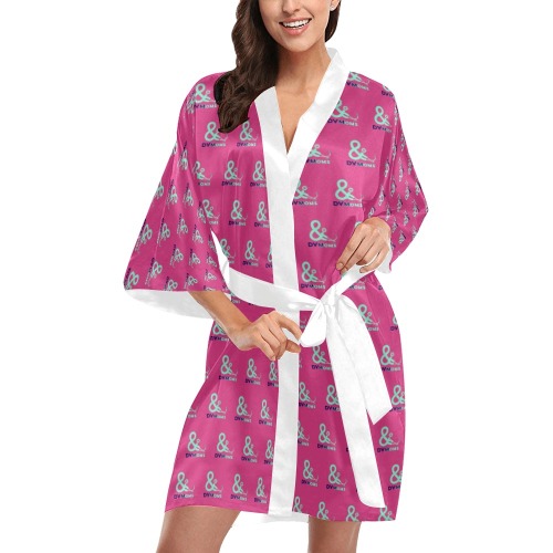 Robe dark pink Kimono Robe