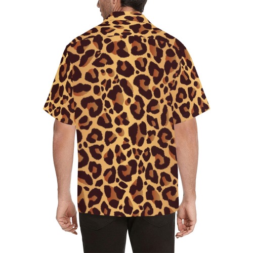 Leopard Print T shirt Hawaiian Shirt (Model T58)