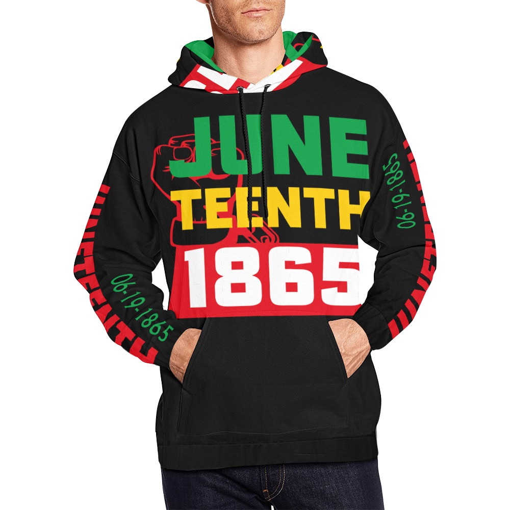 Juneteenth Hoodie Men All Over Print Hoodie for Men (USA Size) (Model H13)