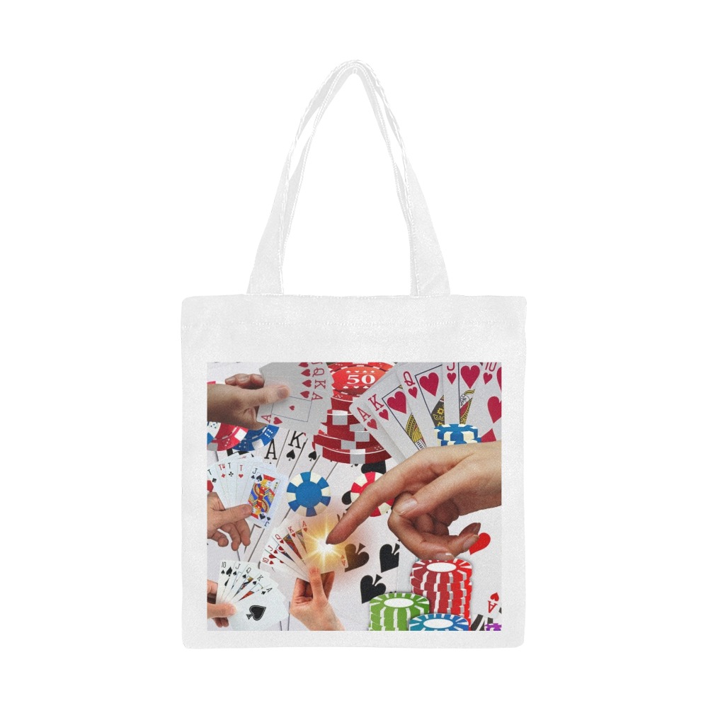 POKER NIGHT TOO Canvas Tote Bag/Small (Model 1700)