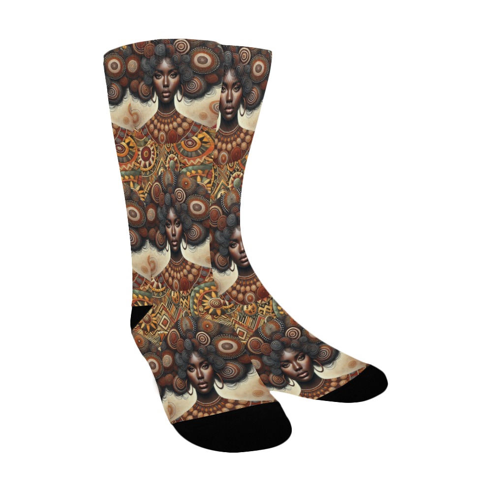 Aboriginal Dot Socks Women's Custom Socks