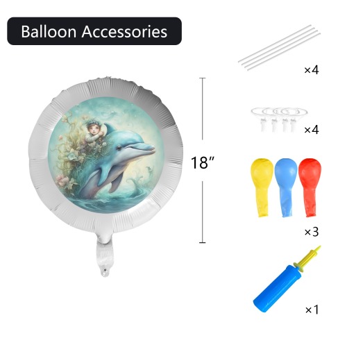 Dolphin Fantasy 5 Foil Balloon (18inch)