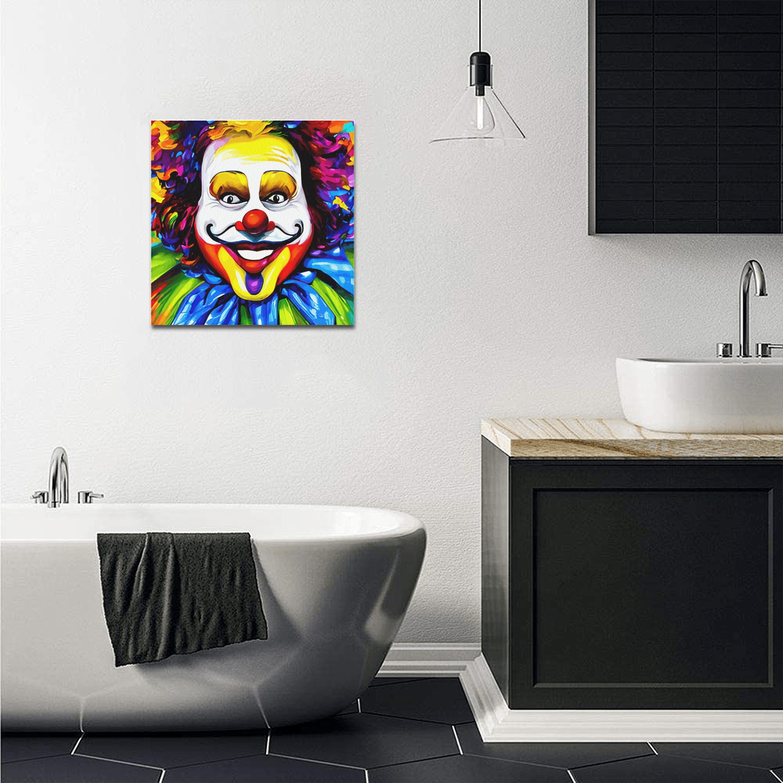 clown-001 Upgraded Canvas Print 16"x16"