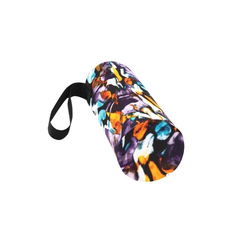 Colorful dark brushes abstract Neoprene Water Bottle Pouch/Small