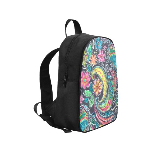 Paisley #1 Fabric School Backpack (Model 1682) (Medium)