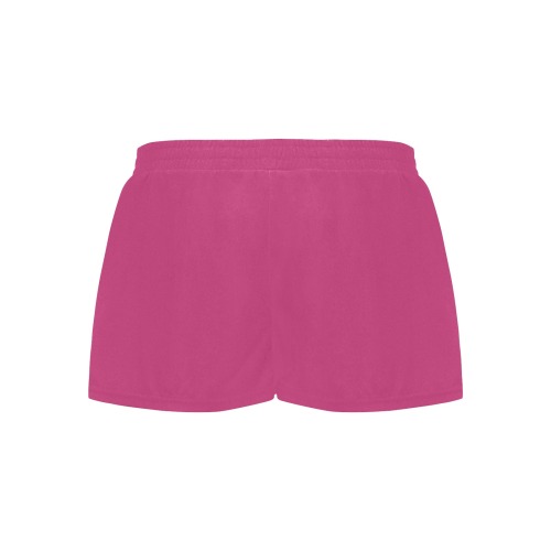 Shorts pink with single logo Women's Pajama Shorts