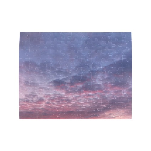 Morning Purple Sunrise Collection Rectangle Jigsaw Puzzle (Set of 110 Pieces)