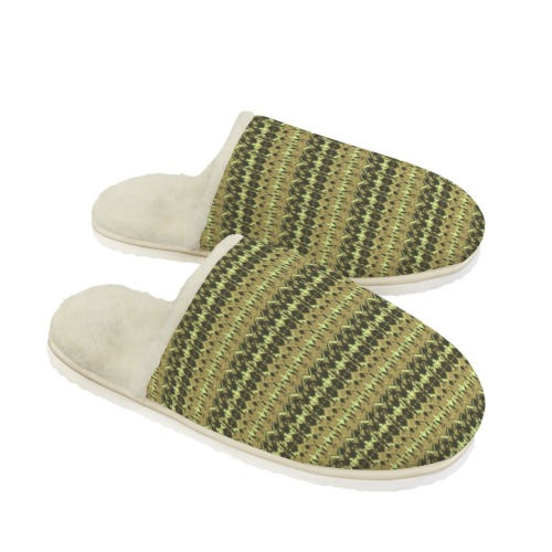 retro eclectic striped brown beige