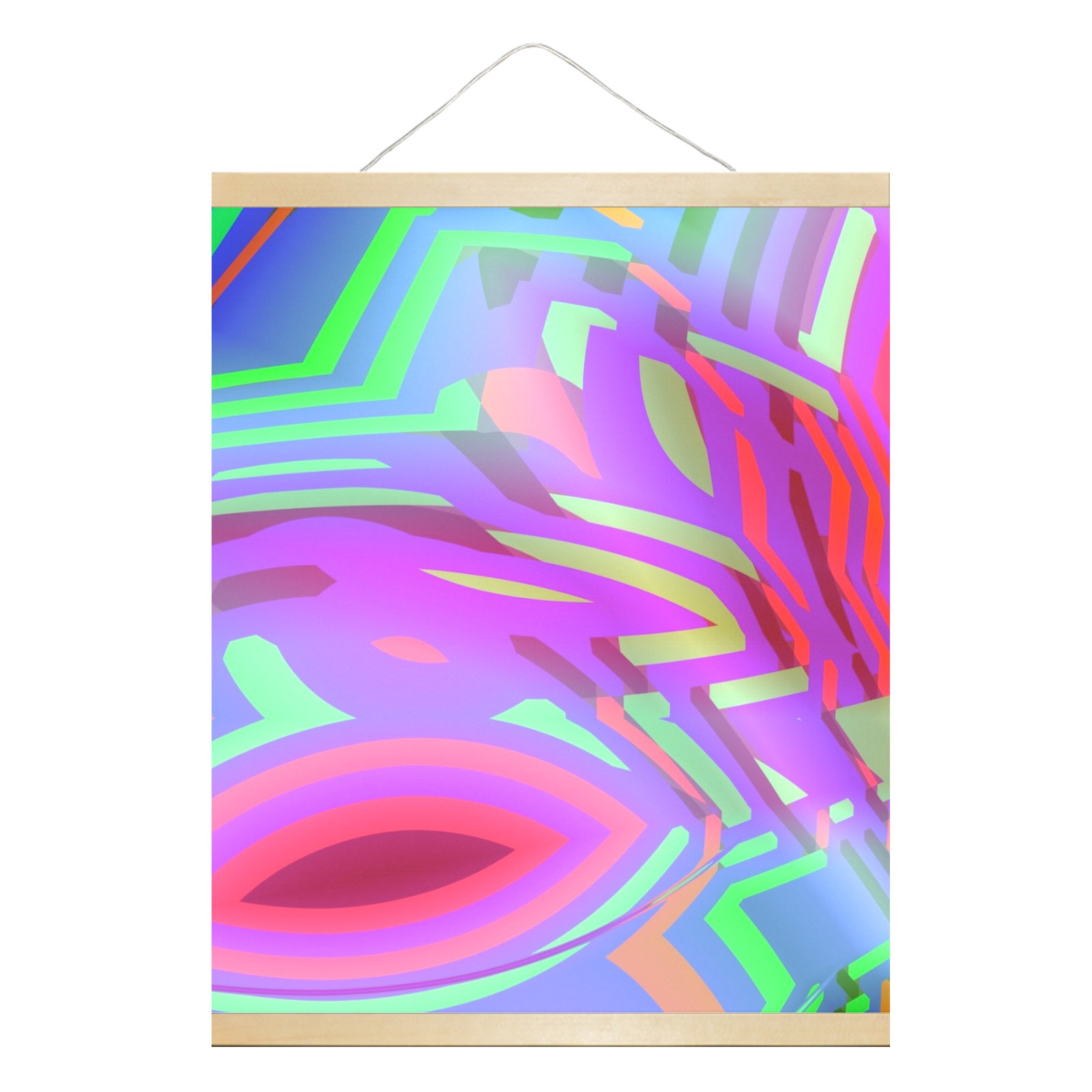Colorful Tribal Pattern Hanging Poster 16"x20"