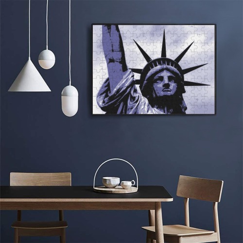 STATUE OF LIBERTY (2) 500-Piece Wooden Photo Puzzles