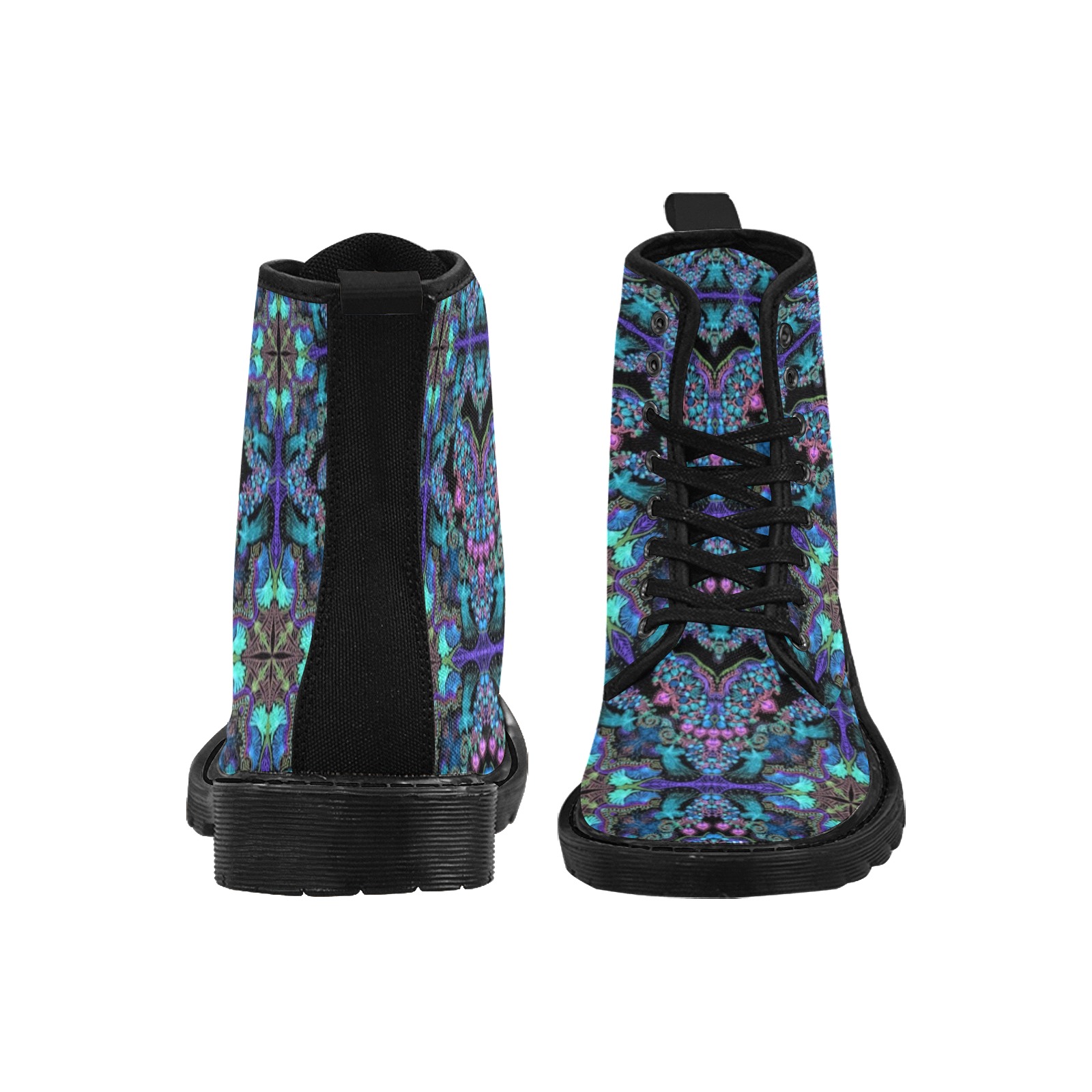 sweet nature-black 1 Martin Boots for Women (Black) (Model 1203H)
