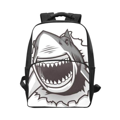 Great White Shark ripping with opened mouth 164020250 副本.jpg Unisex Laptop Backpack (Model 1663)