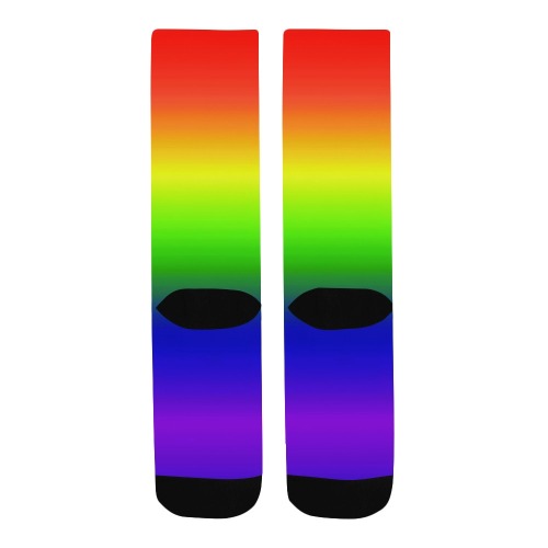 rainbow side Men's Custom Socks