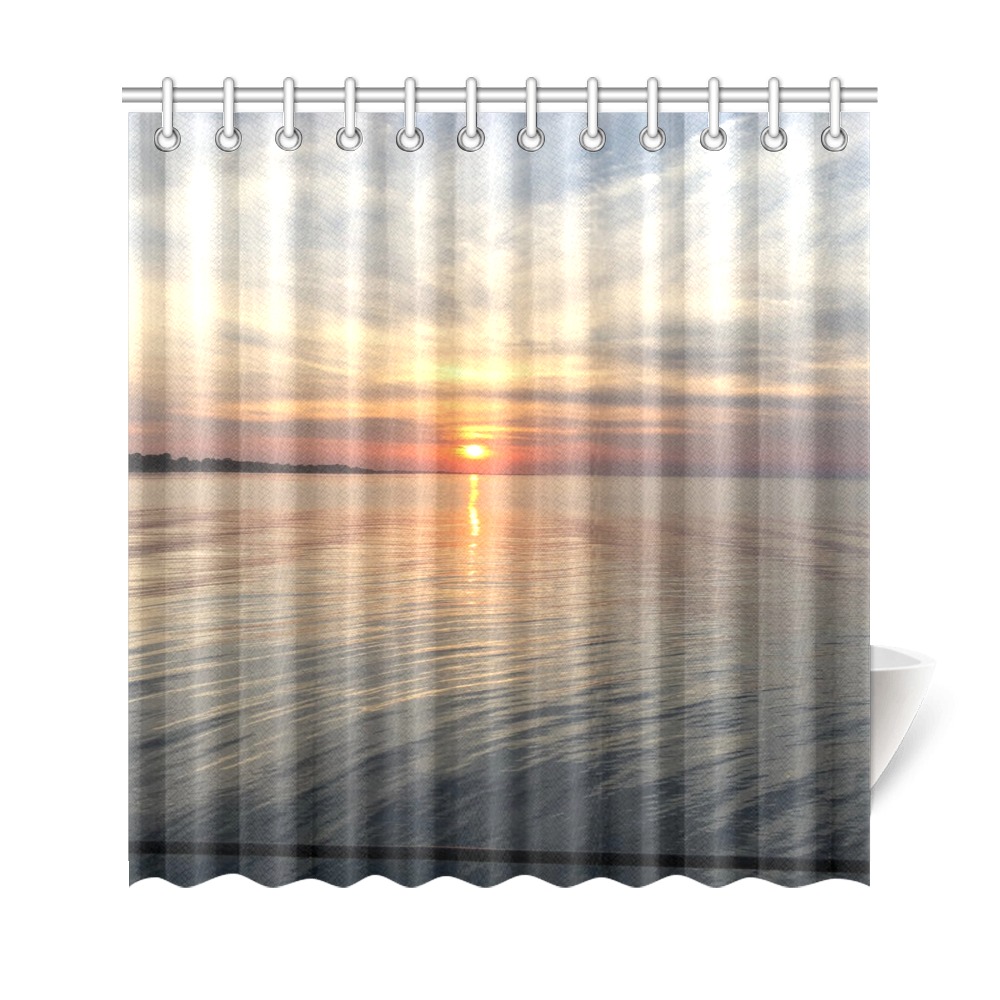 Early Sunset Collection Shower Curtain 69"x72"