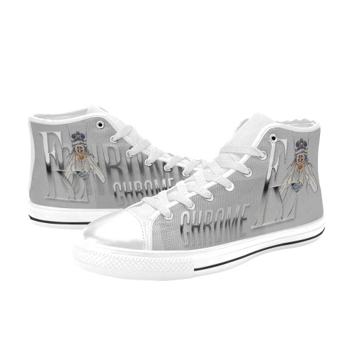Chrome Collectable Fly Women's Classic High Top Canvas Shoes (Model 017)