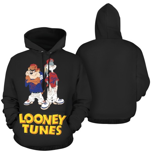 Loony Tunes Gangsta All Over Print Hoodie for Men (USA Size) (Model H13)