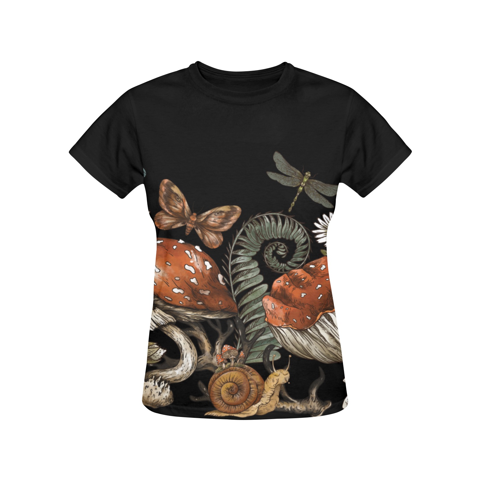 Witchy Wood Women's All Over Print Crew Neck T-Shirt (Model T40-2)