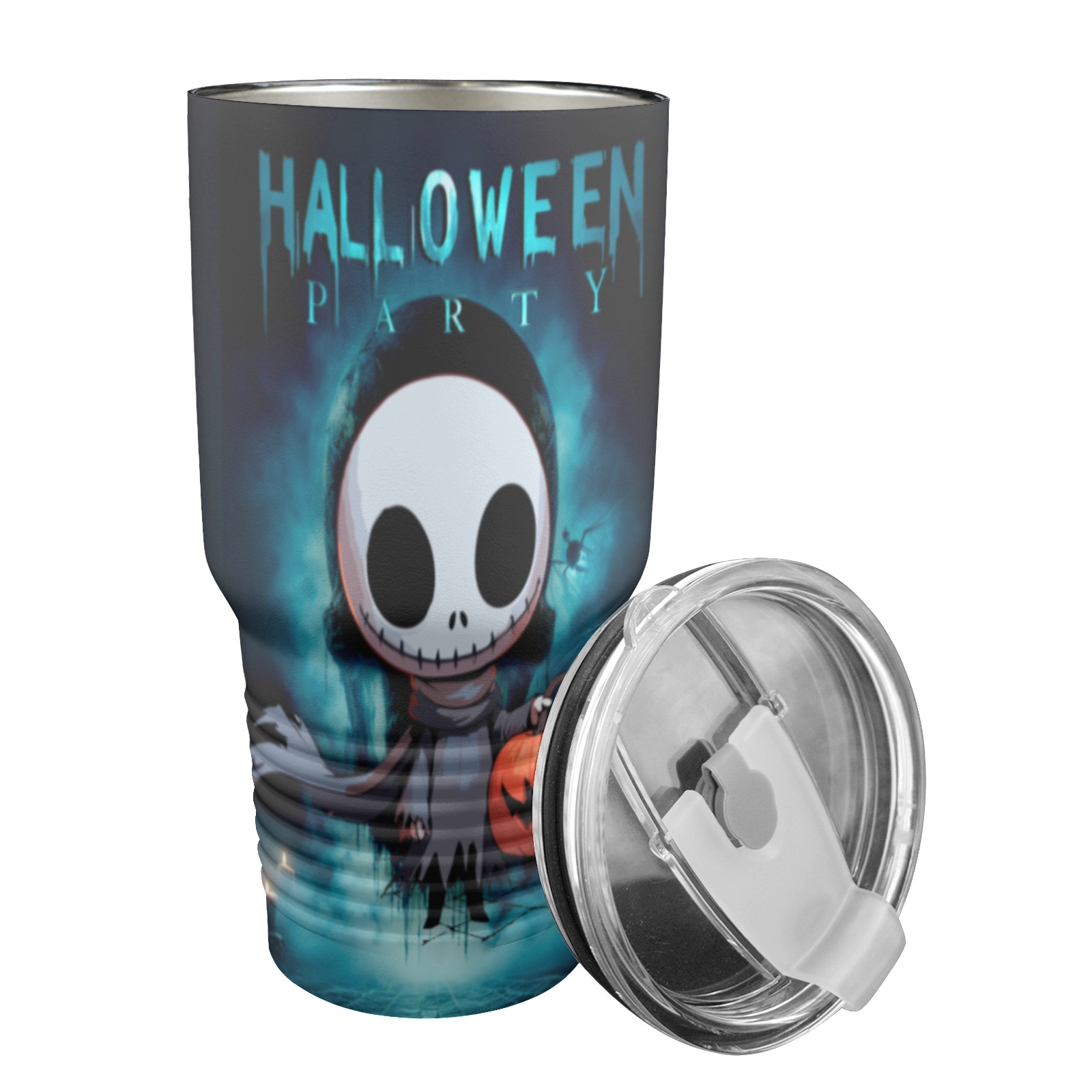 Happy Hello Ween 30oz Insulated Stainless Steel Mobile Tumbler