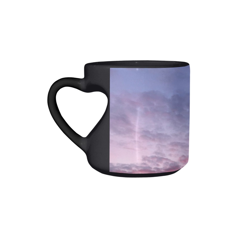 Morning Purple Sunrise Collection Heart-shaped Morphing Mug