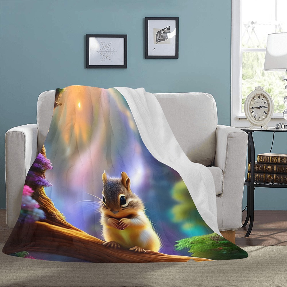 Baby Chipmunk Ultra-Soft Micro Fleece Blanket 54''x70''
