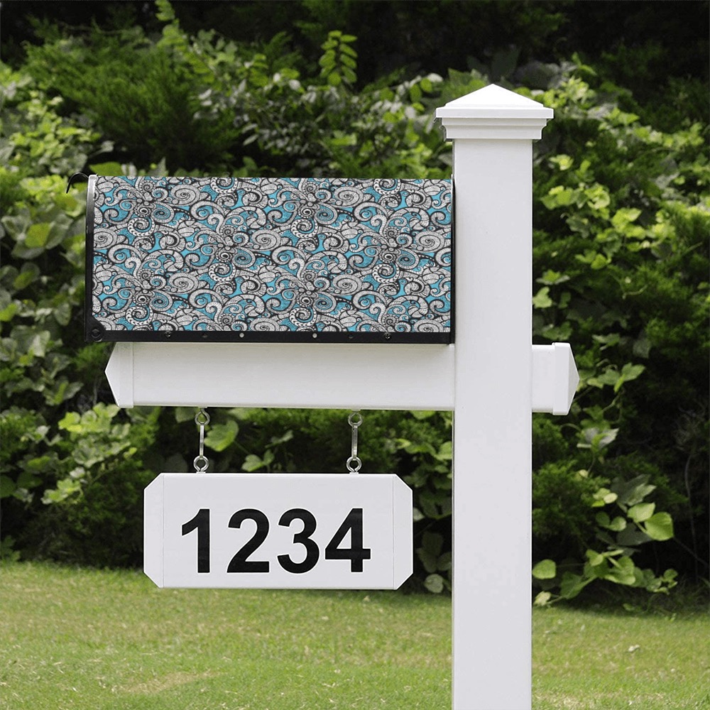 Let Your Spirit Wander_Teal Blue Mailbox Cover
