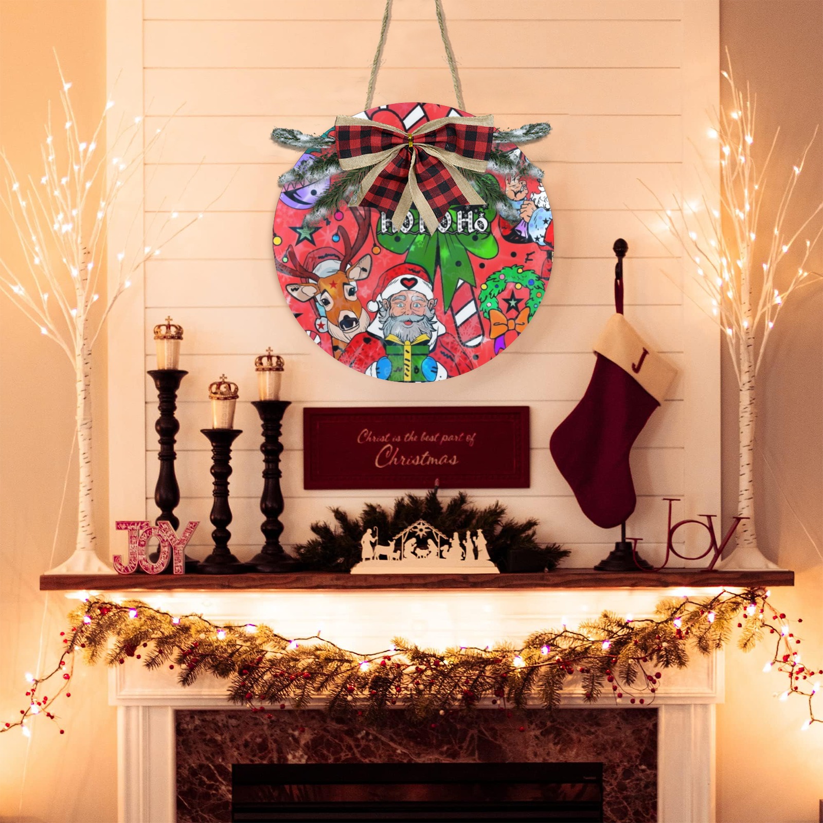 Christmas by Nico Bielow Christmas Door Hanger (11.8inch)