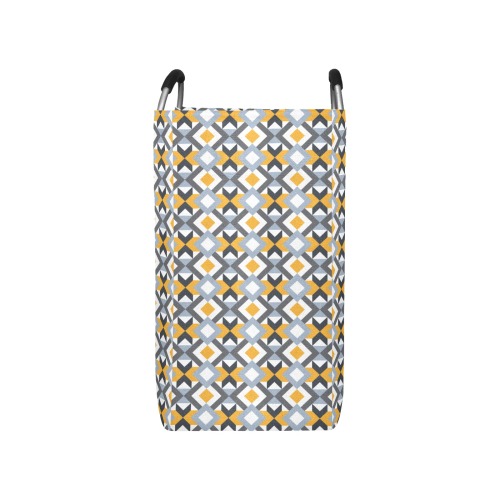 Retro Angles Abstract Geometric Pattern Square Laundry Bag