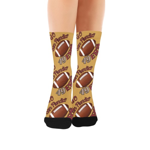 SAN FRANCISCO - 3 49ers Custom Socks for Women