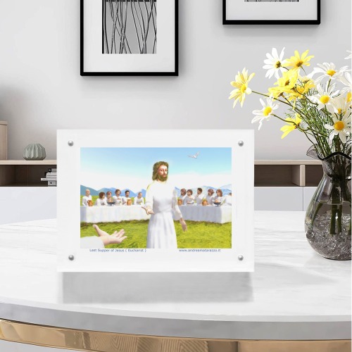 The Last Supper of Jesus ( Eucharist ) Acrylic Magnetic Photo Frame 7"x5"