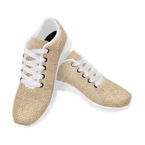 Burlap Fabric Men’s Running Shoes (Model 020)