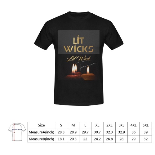 Lit Wix Men's T-Shirt in USA Size (Front Printing Only)