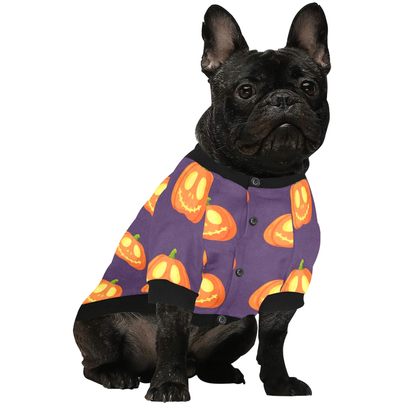 Halloween Pumpkin Pet Dog Round Neck Shirt