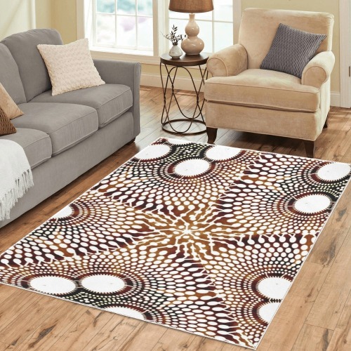 AFRICAN PRINT PATTERN 4 Area Rug7'x5'