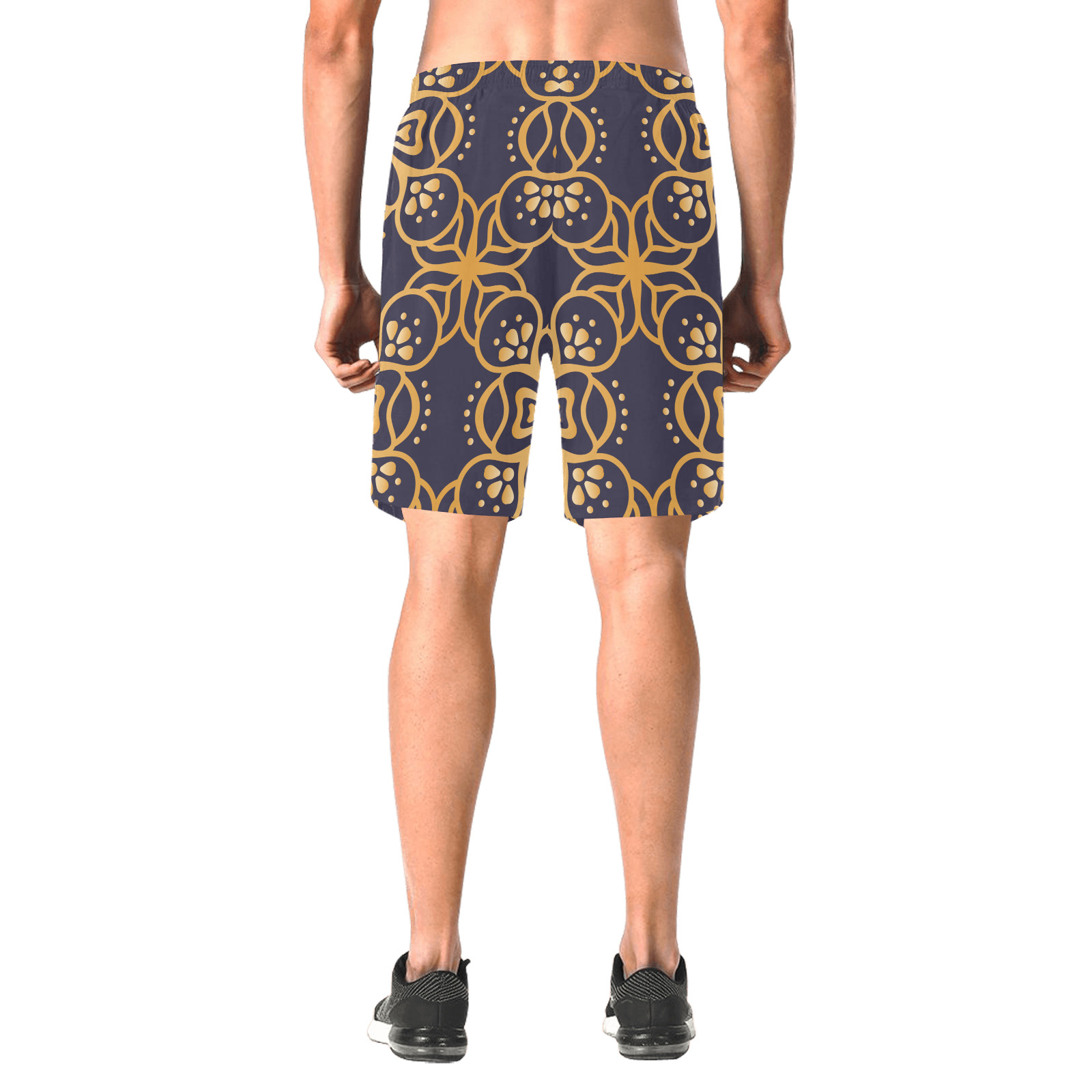 Mandala Men's All Over Print Elastic Beach Shorts (Model L20)
