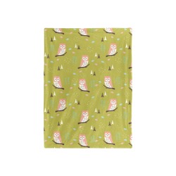 Owls Baby Blanket - Large 40x50 Baby Blanket 40"x50"