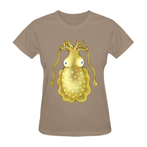Sealife Cuttlefish Cartoon Sunny Women's T-shirt (Model T05)