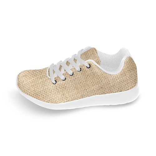 Burlap Fabric Men’s Running Shoes (Model 020)