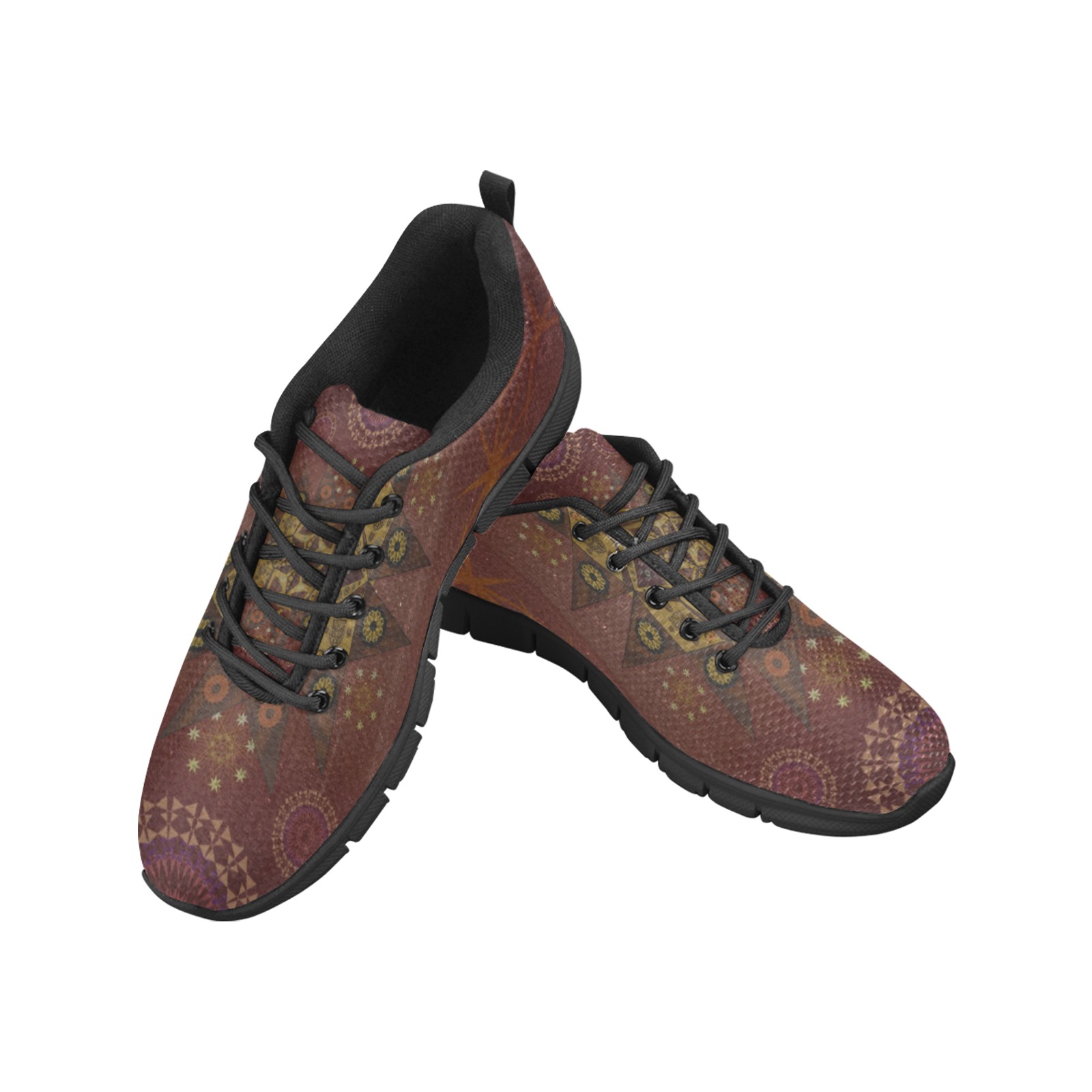 The righteousness protector of Geo tantrum mandala Men's Breathable Running Shoes (Model 055)