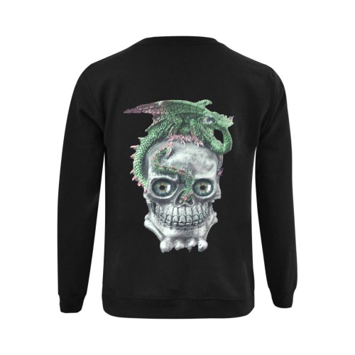 skull 1 Gildan Crewneck Sweatshirt(NEW) (Model H01)