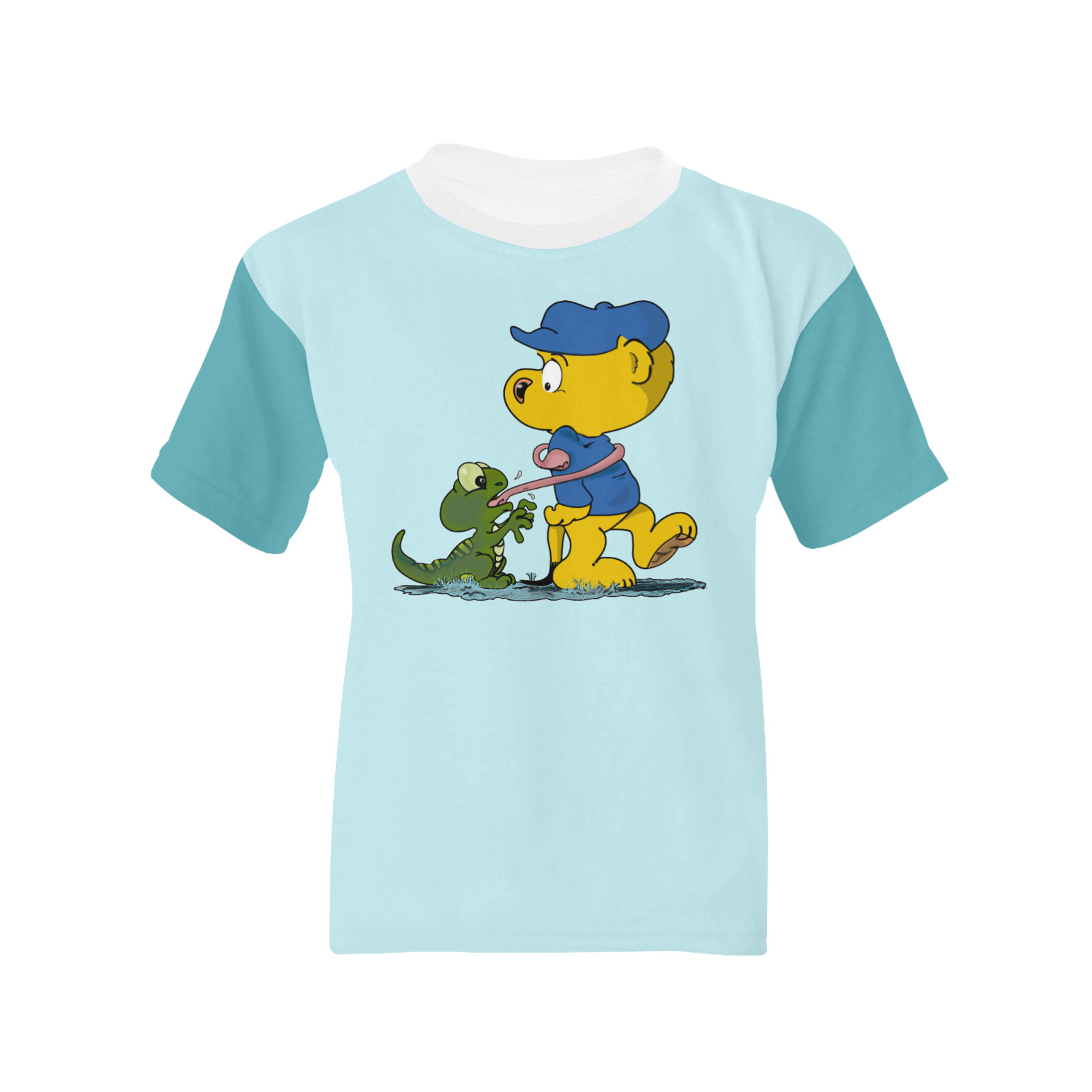 Ferald and The Baby Lizard Kids' All Over Print T-shirt (Model T65)